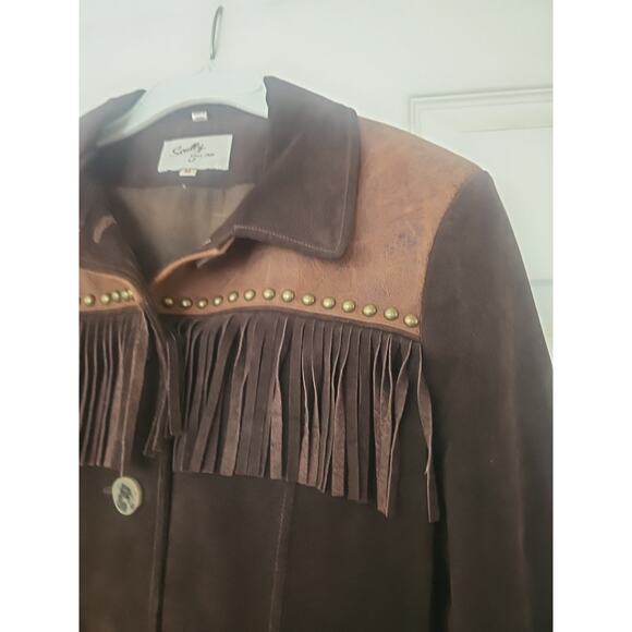 Vintage Scully Western Fringe Suede. Jacket Women's Size M - Picture 3 of 16